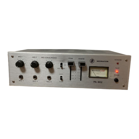 Monacor PA-602 operating instructions