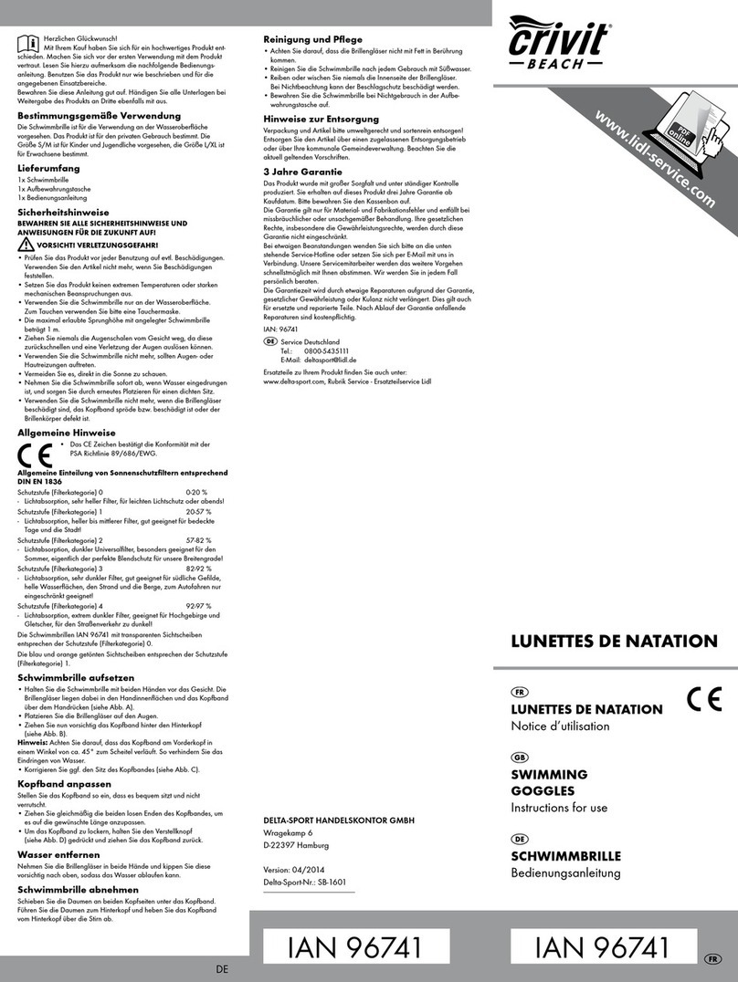 Crivit Beach 96741 Instructions for use