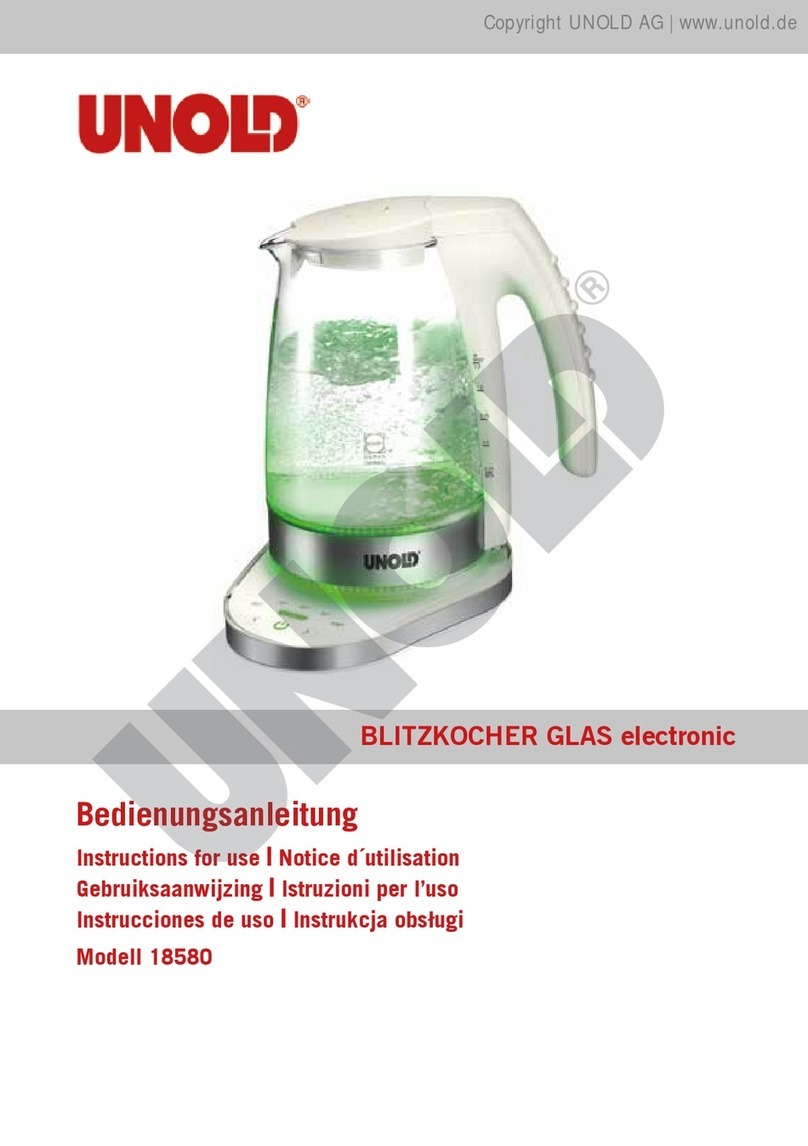 Unold 18580 User manual