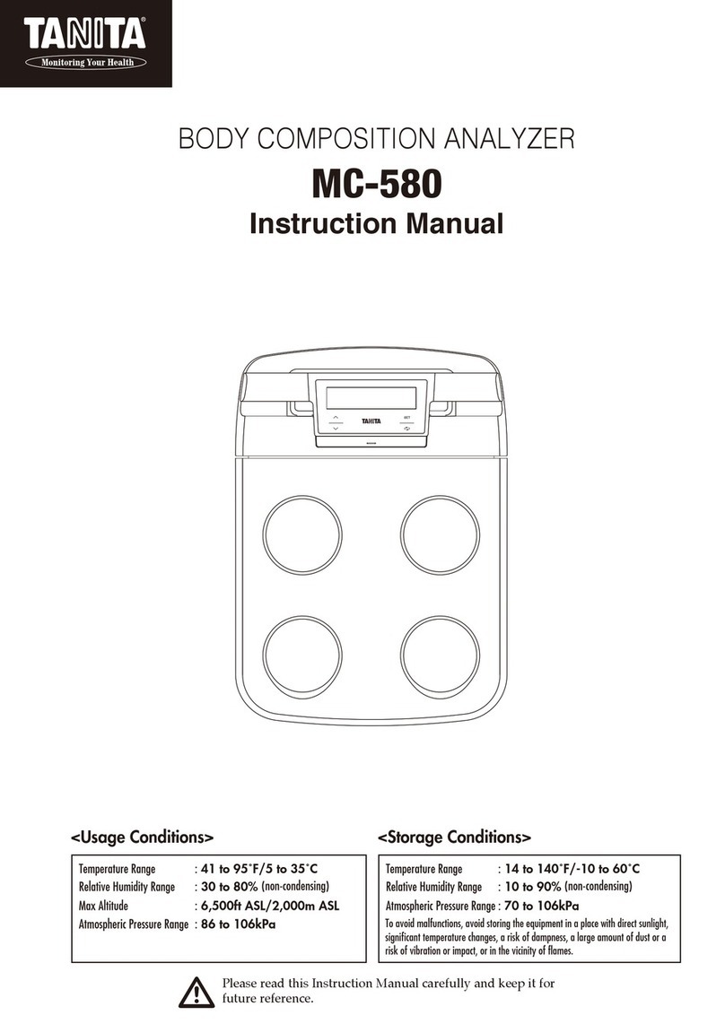 Tanita MC-580 instruction manual