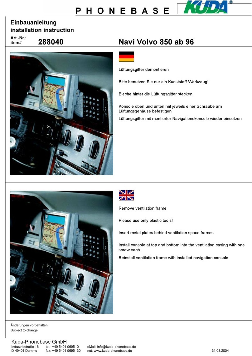 Kuda 288040 Installation instruction