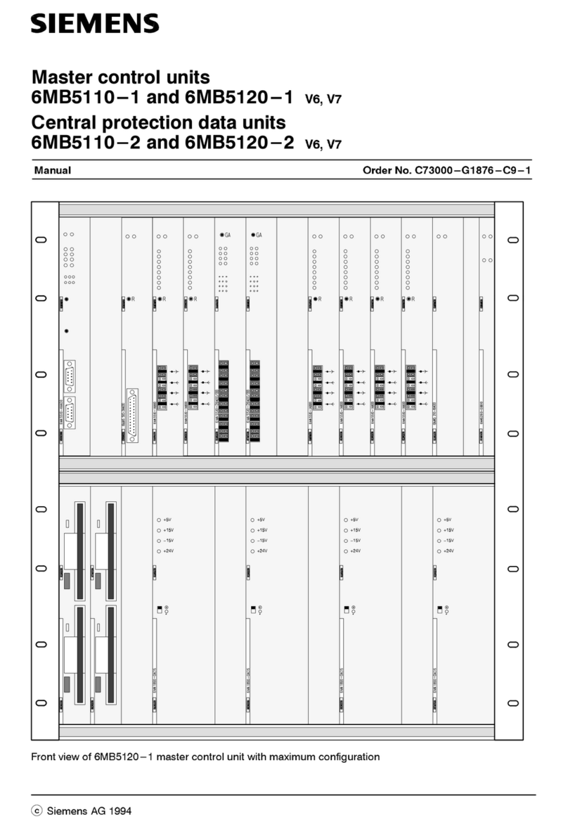 Siemens 6MB5110-1 User manual