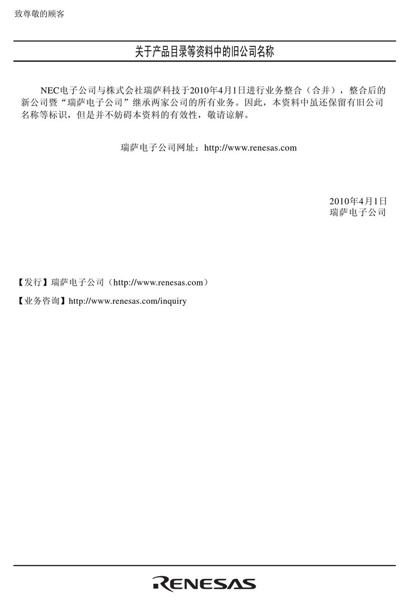 Renesas R8C series user manual Renesas R8C series user manual