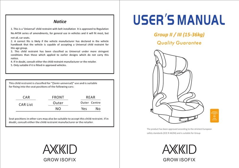 Axkid GROW ISOFIX BS05-T User manual