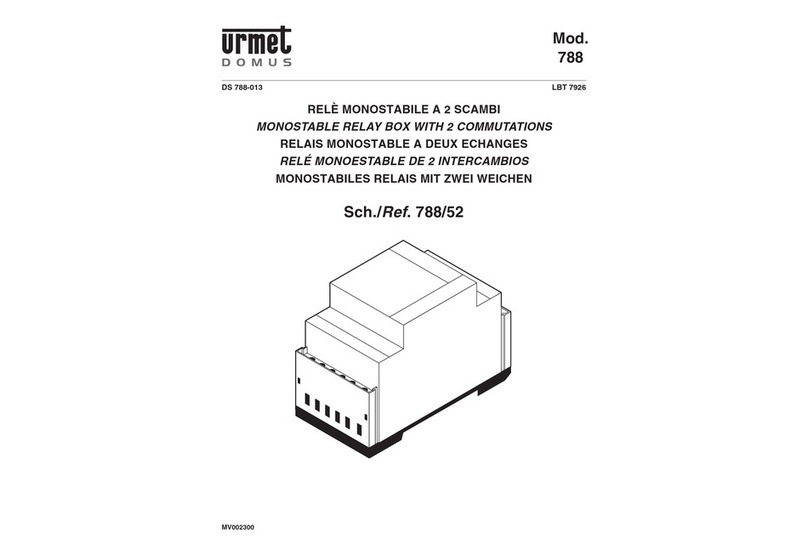 urmet domus 788 Series quick start guide