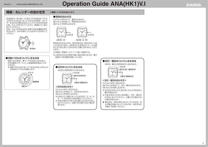 Casio ANA(HK1)V.I User manual