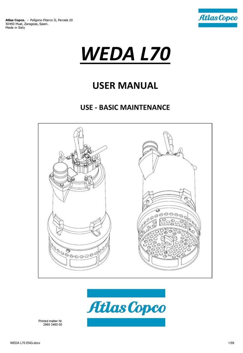 Atlas Copco WEDA L70 user manual Atlas Copco WEDA L70 user manual