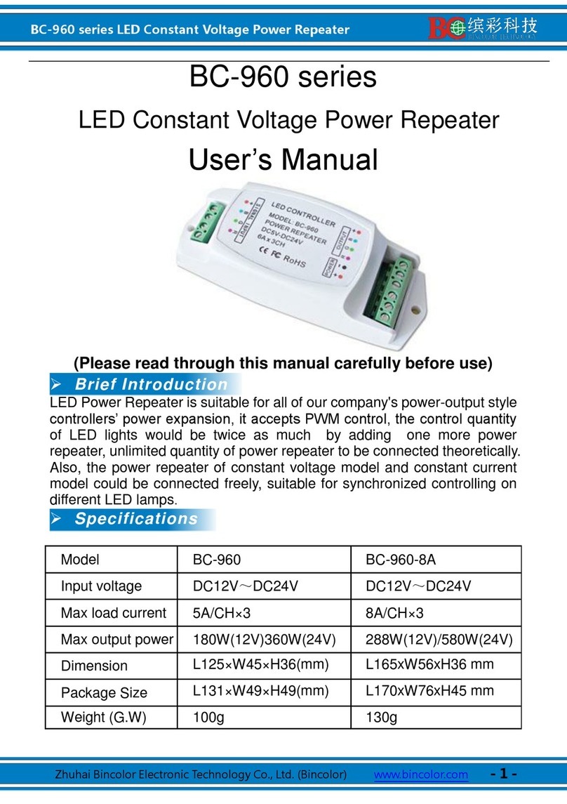 Bincolor BC-960 Series user manual