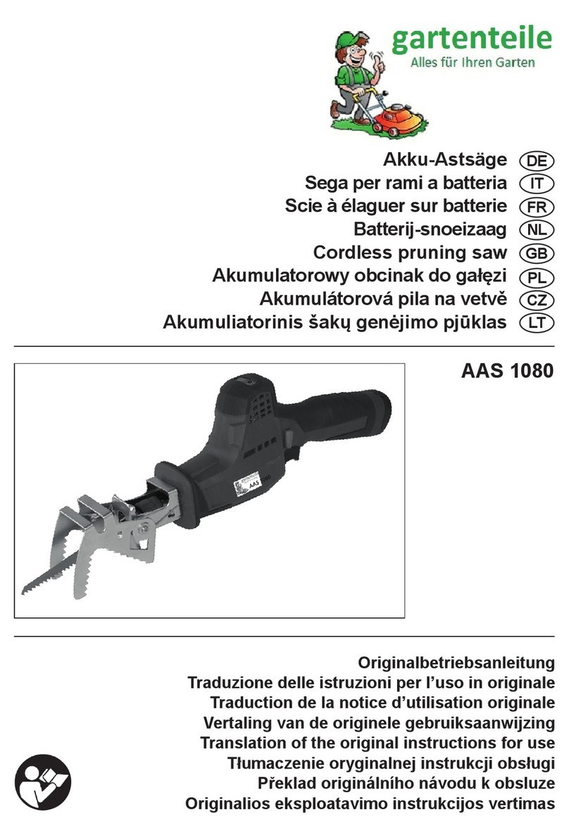 Gartenteile AAS 1080 Translation of the original instructions for use