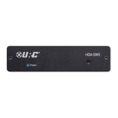 URC Total Control HDA-SW5 owner's manual URC Total Control HDA-SW5 owner's manual