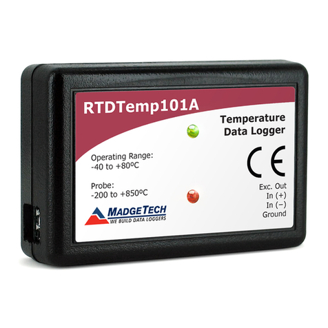MadgeTech RTDTemp101A User manual