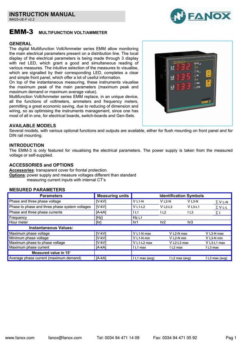 FANOX EMM-3 instruction manual