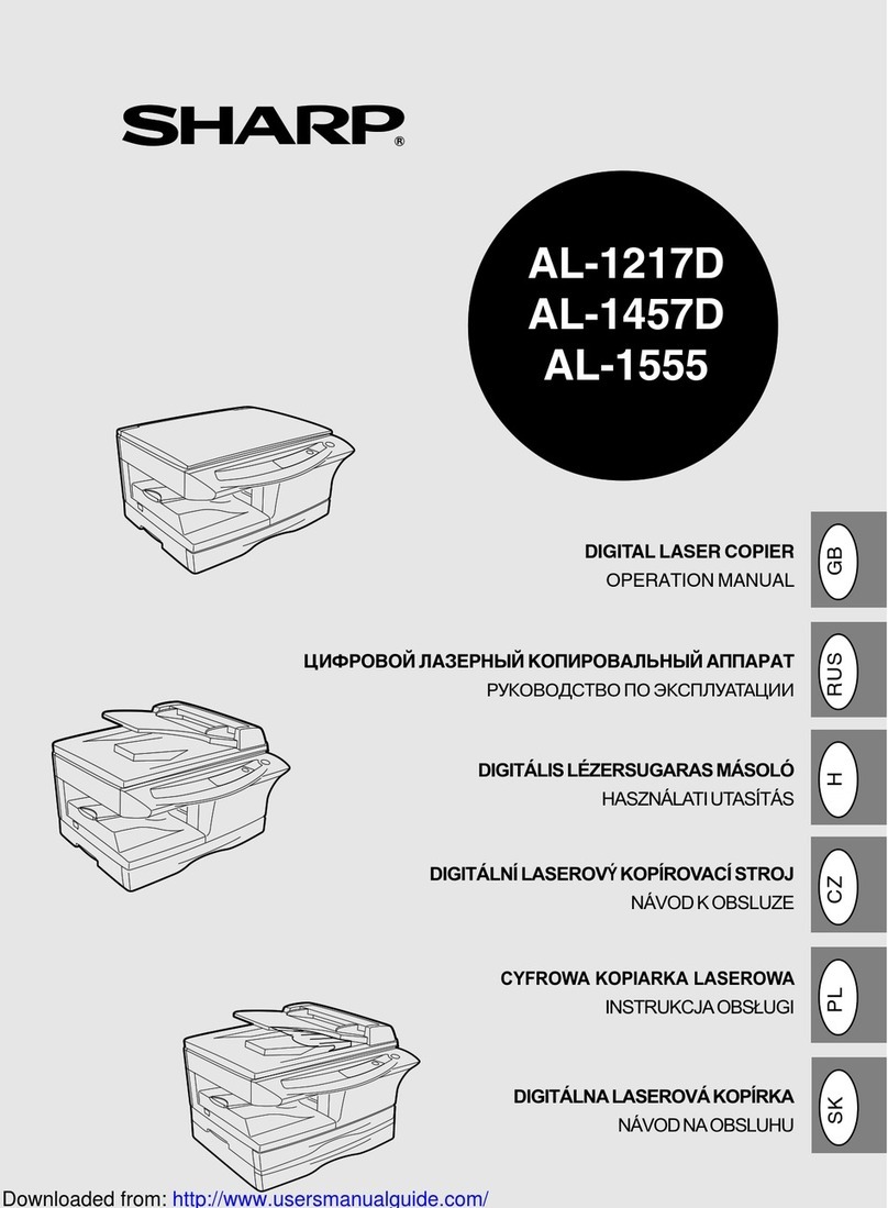 Sharp AL-1217D Operation manual