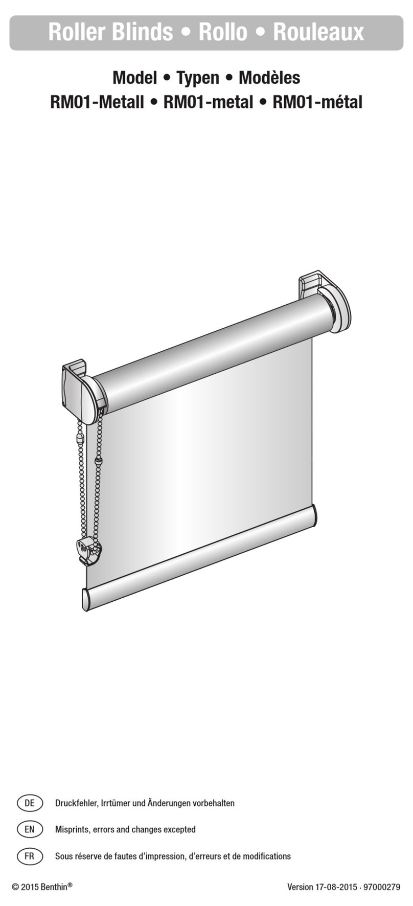 Benthin RM01-Metall User manual Benthin RM01-Metall User manual