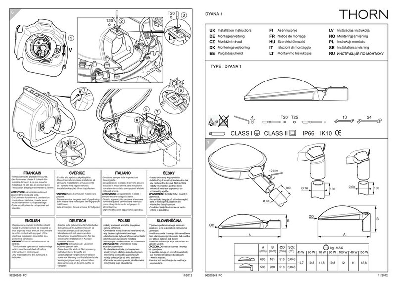 Thorn DYANA 1 User manual