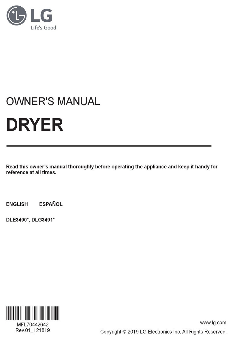 LG DLE3400 Series owner's manual