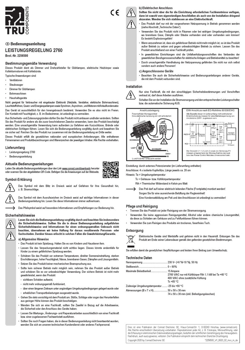 TRU Components POWER CONTROL 2760 User manual