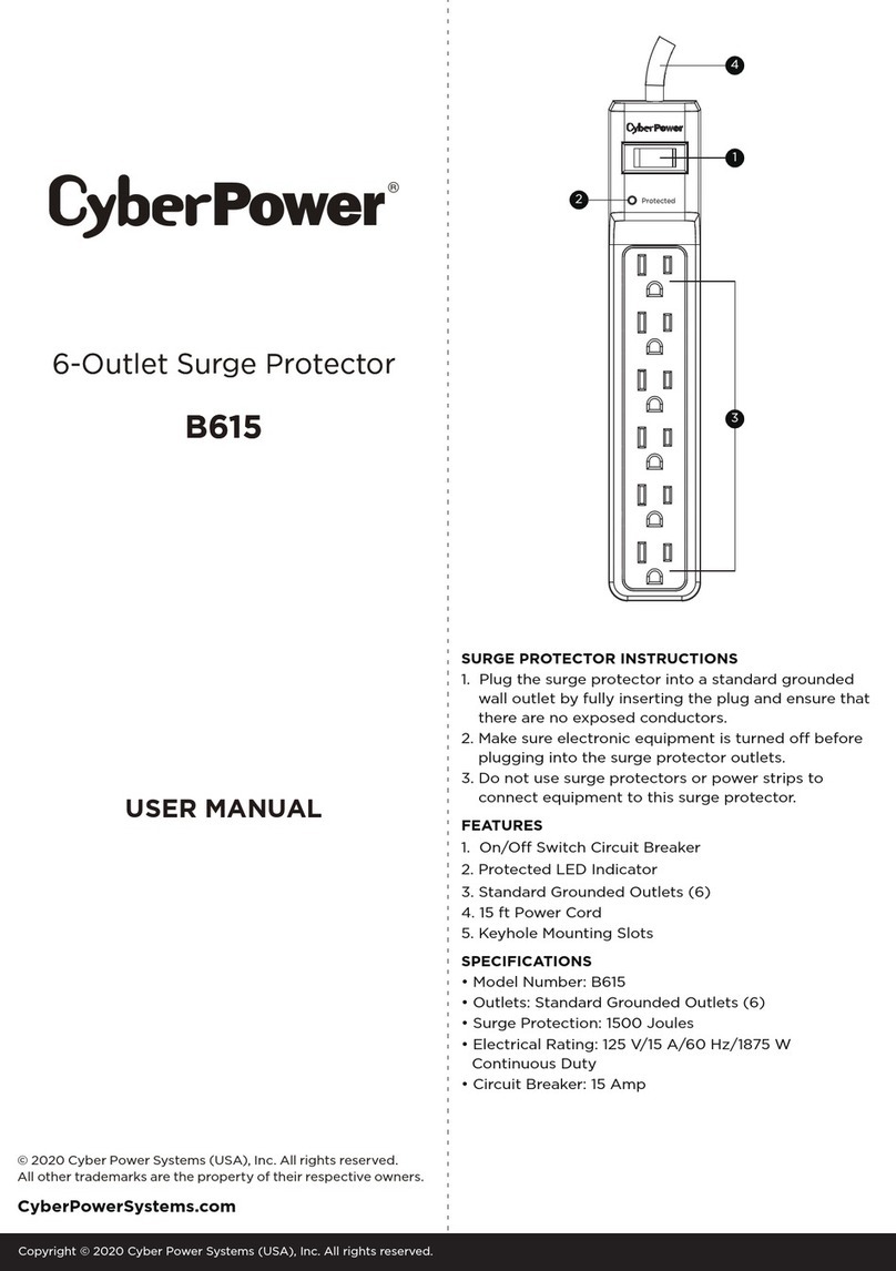 CyberPower B615 User manual