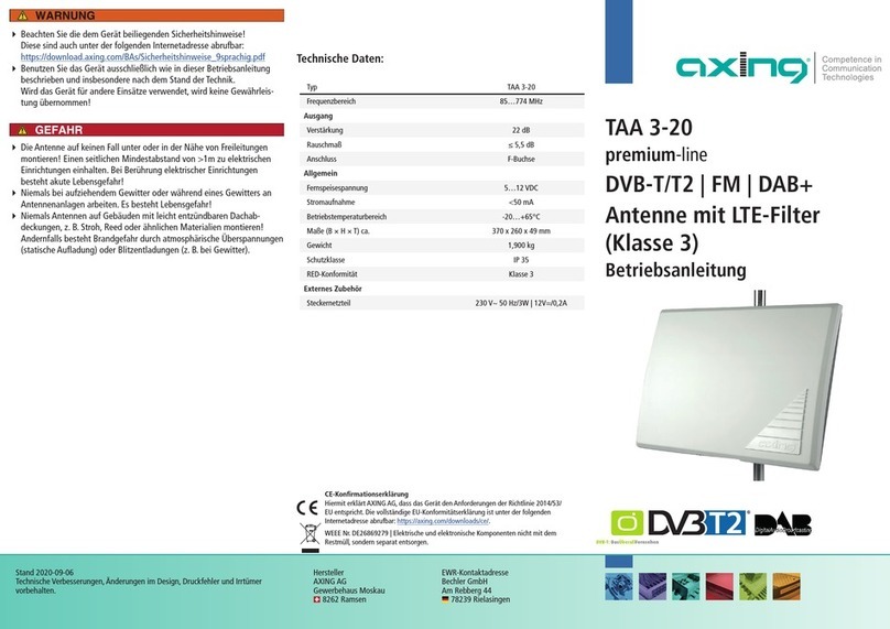 axing premium-line TAA 3-20 User manual