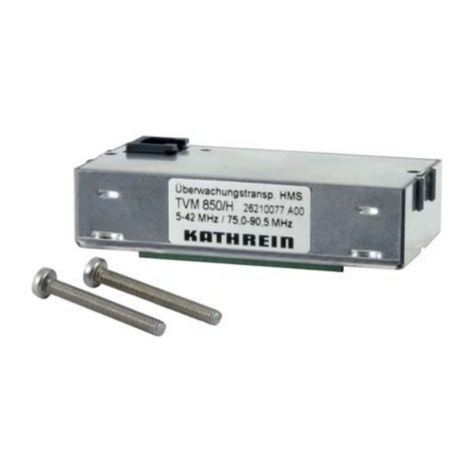 Kathrein TVM 850 H User manual
