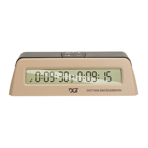 Digital Game Technology Backgammon Timer User manual