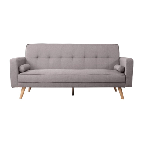 Happy Beds Ethan Fabric Sofa Bed Assembly instructions
