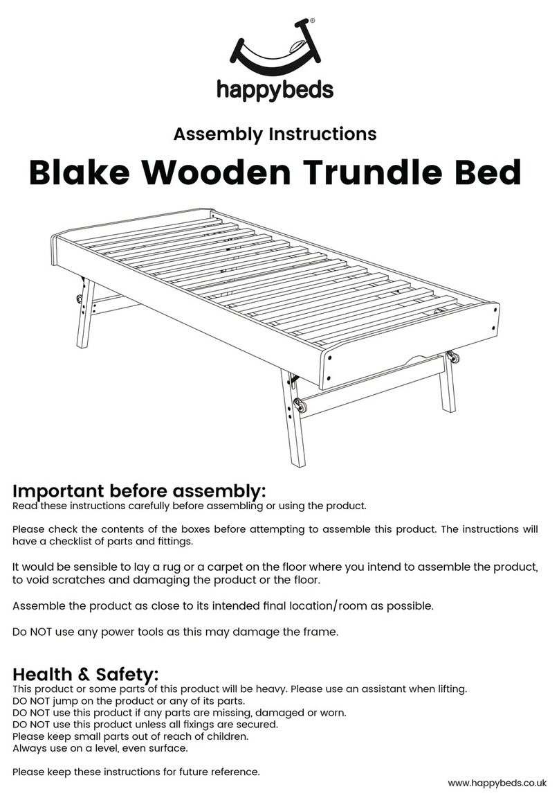 Happy Beds Blake Wooden Trundle Bed Assembly instructions Happy Beds Blake Wooden Trundle Bed Assembly instructions
