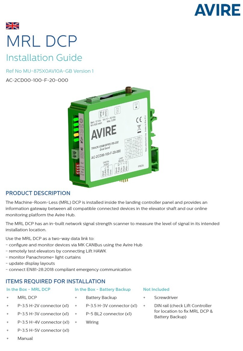 AVIRE MRL DCP installation guide
