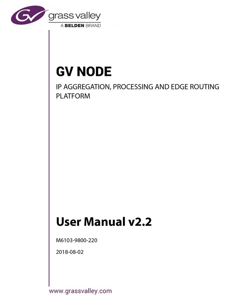 Belden grass valley GV NODE user manual