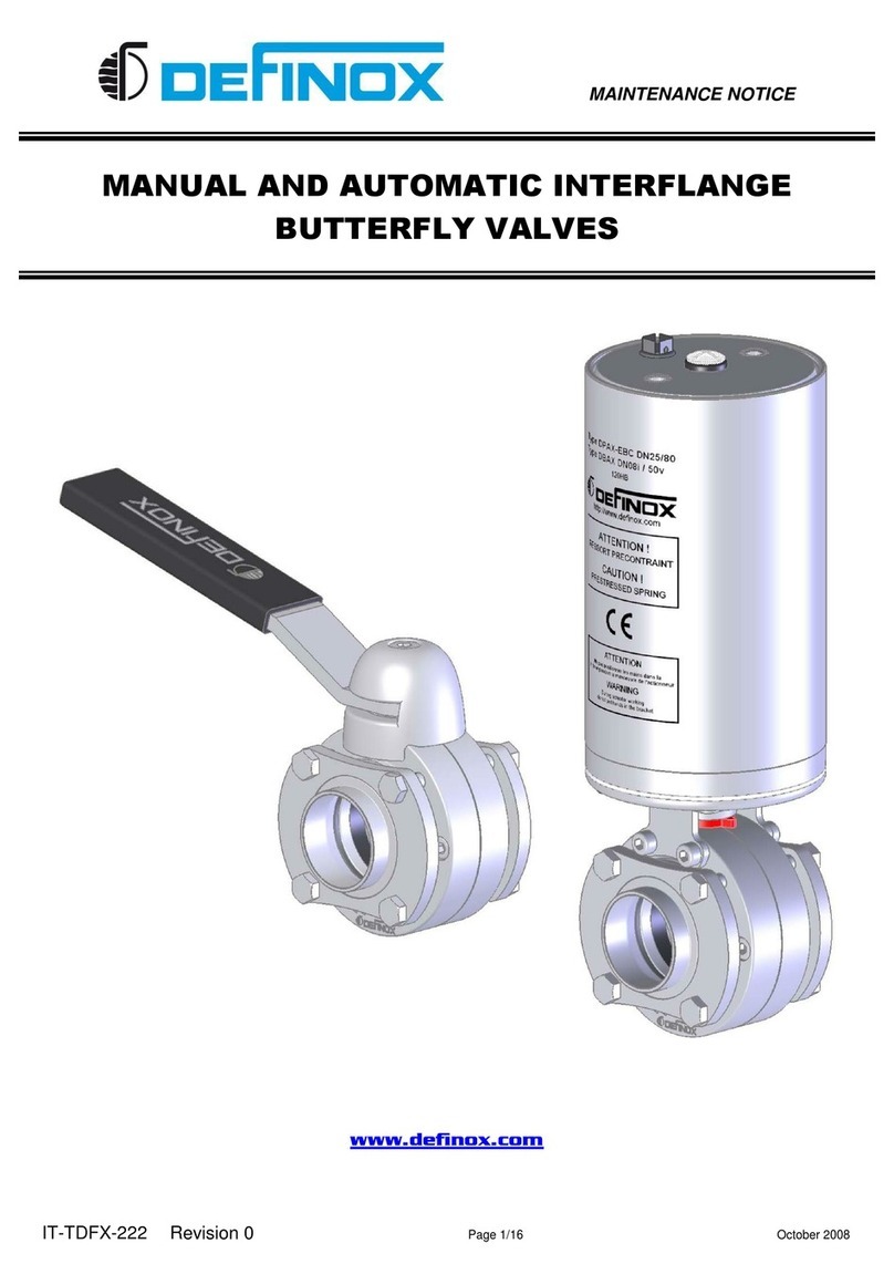 Definox DPX1EBC Operation and maintenance manual