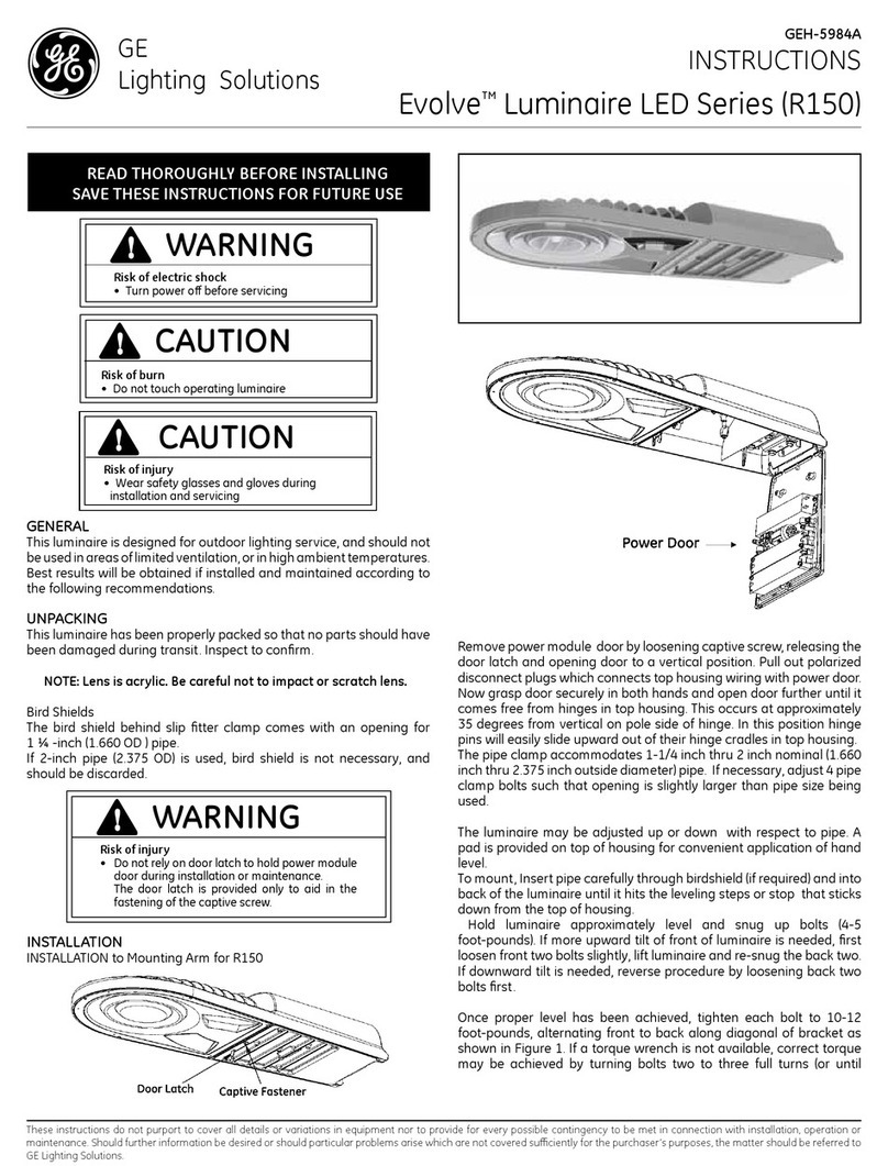 GE Evolve R150 Series User manual