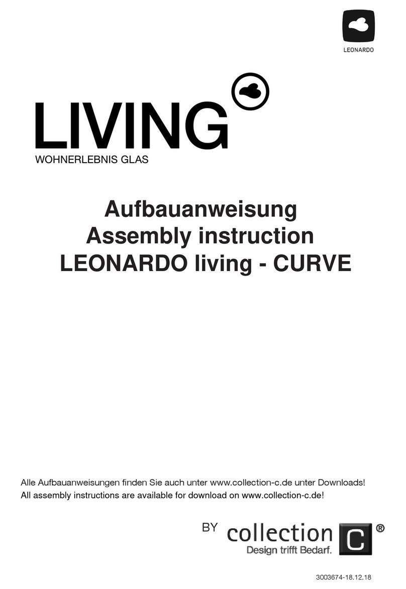 Collection C LEONARDO living CURVE Assembly instruction