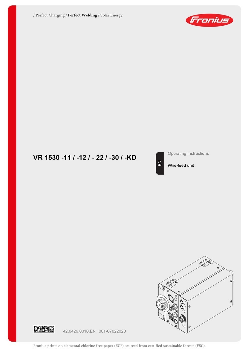 FRO­NIUS VR 1530-11 User manual