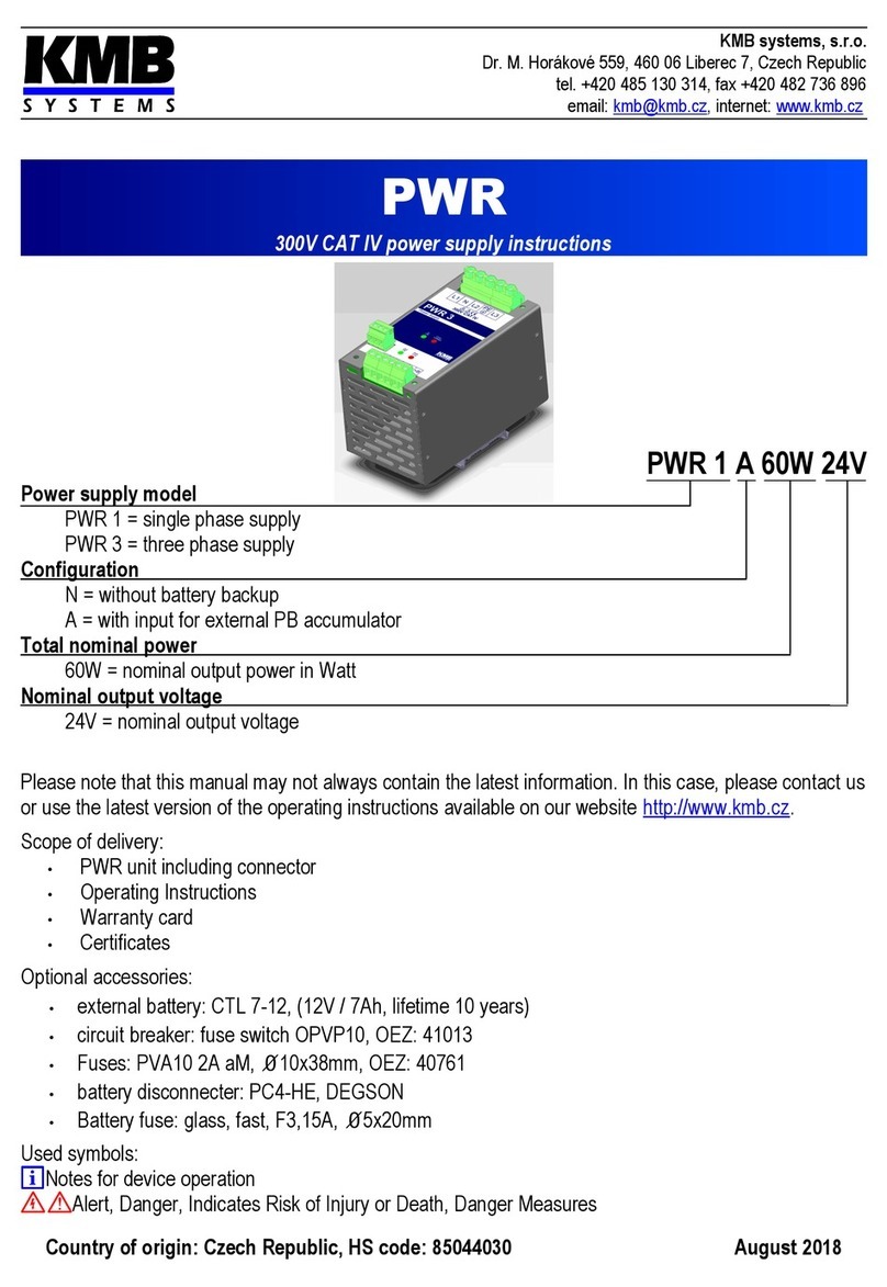 KMB PWR Series instructions