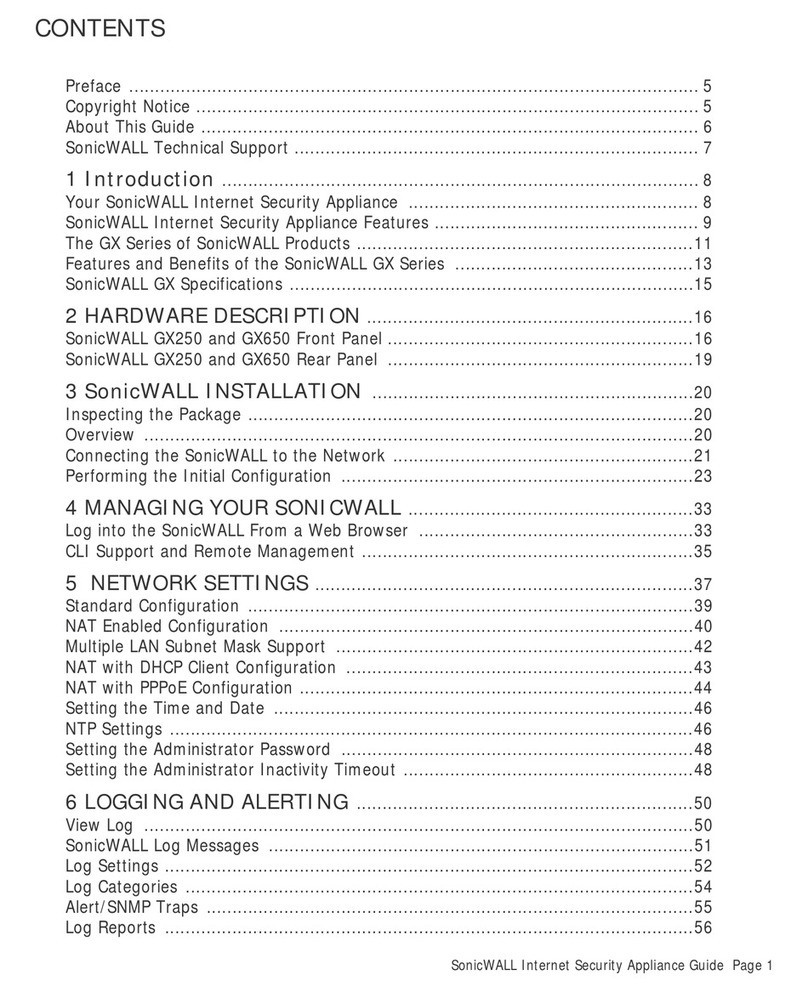 Dell SonicWALL GX250 manual