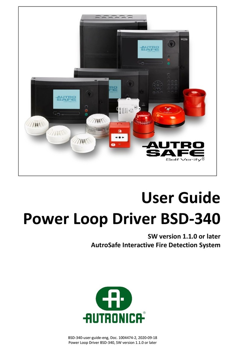 Autronica AutroSafe BSD-340 user guide