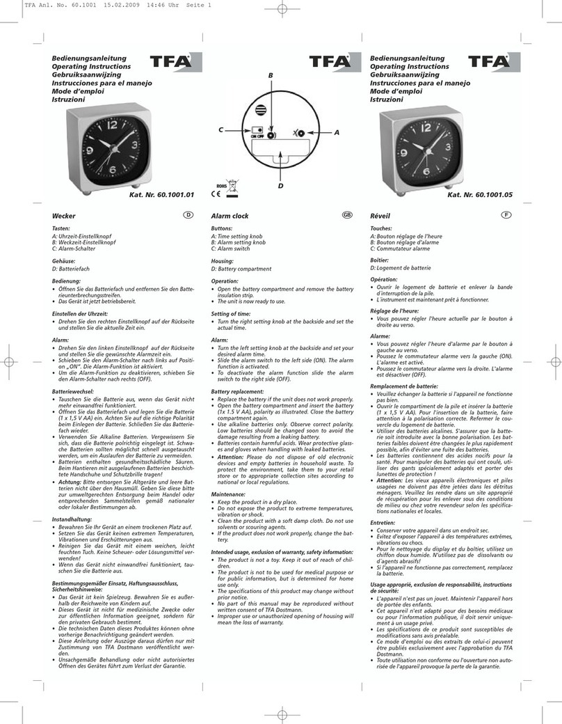 TFA 60.1001.01 operating instructions TFA 60.1001.01 operating instructions
