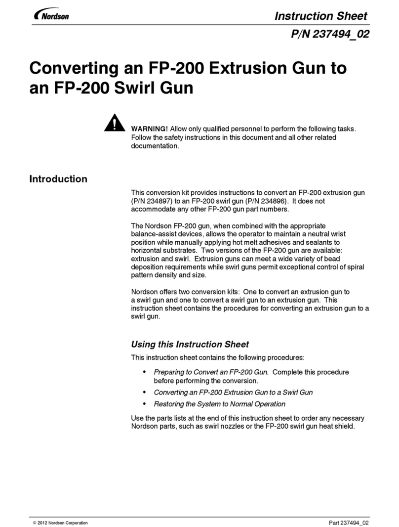 Nordson FP-200 instruction sheet