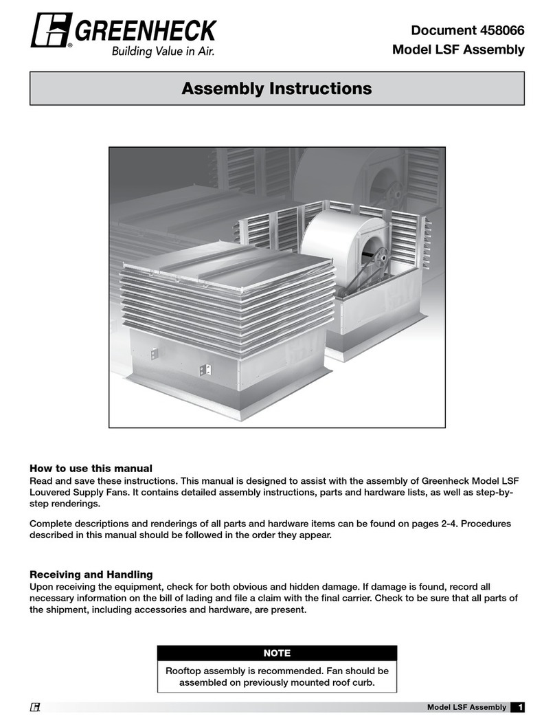 Greenheck LSF Series Assembly instructions