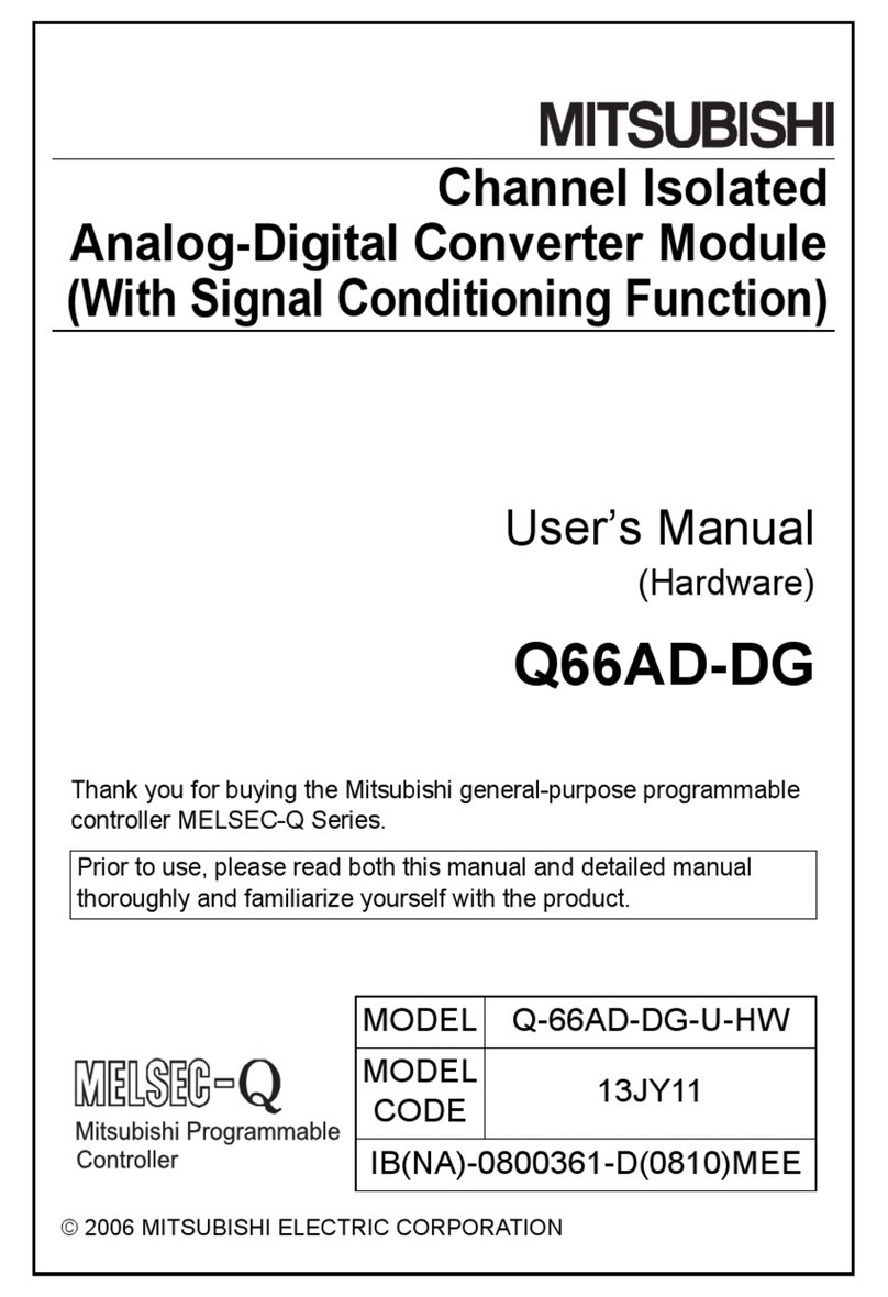 Mitsubishi Q66-AD-Dg User manual Mitsubishi Q66-AD-Dg User manual