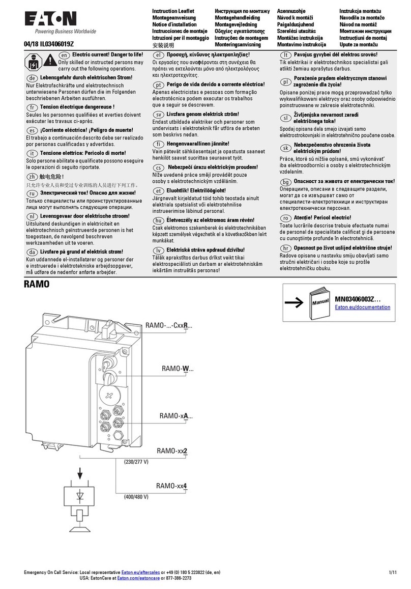 Eaton RAMO Instruction leaflet