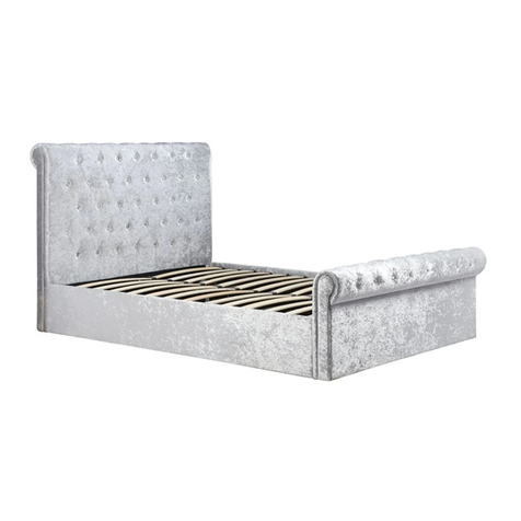 Happy Beds Sienna Ottoman Storage Bed 4ft User manual
