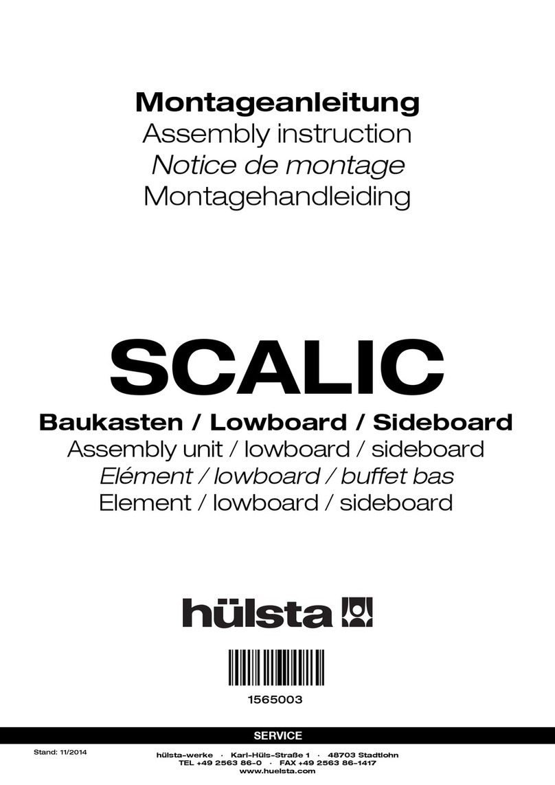 Hülsta SCALIC Assembly instruction Hülsta SCALIC Assembly instruction