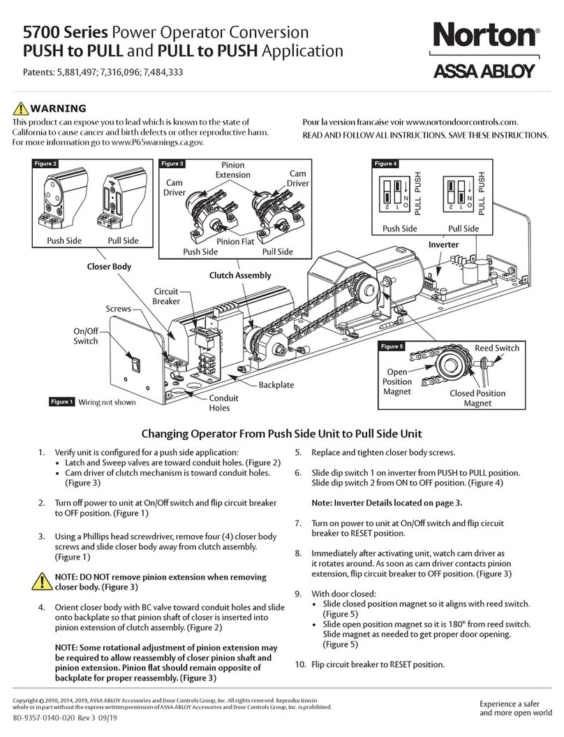 Assa Abloy Norton 5700 Series User manual