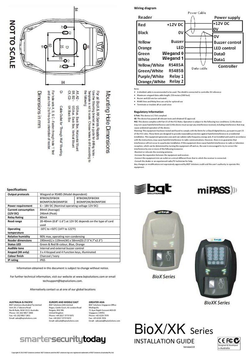 BQT BioX Series installation guide