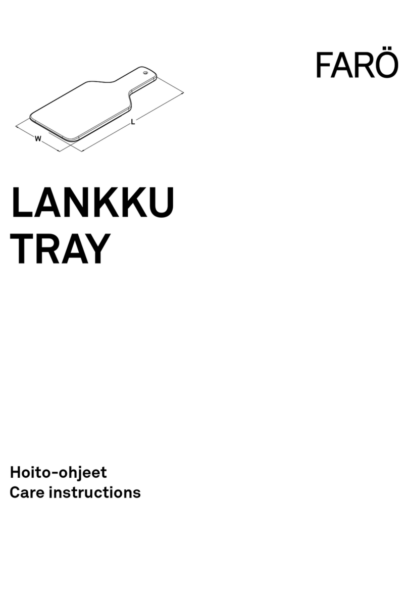 Faro Lankku Tray Care Instructions
