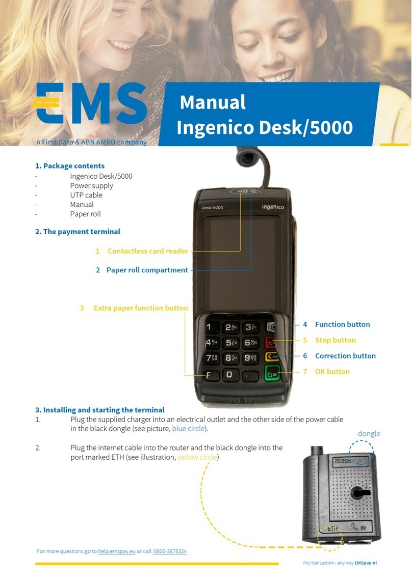 EMS Ingenico Desk/5000 manual