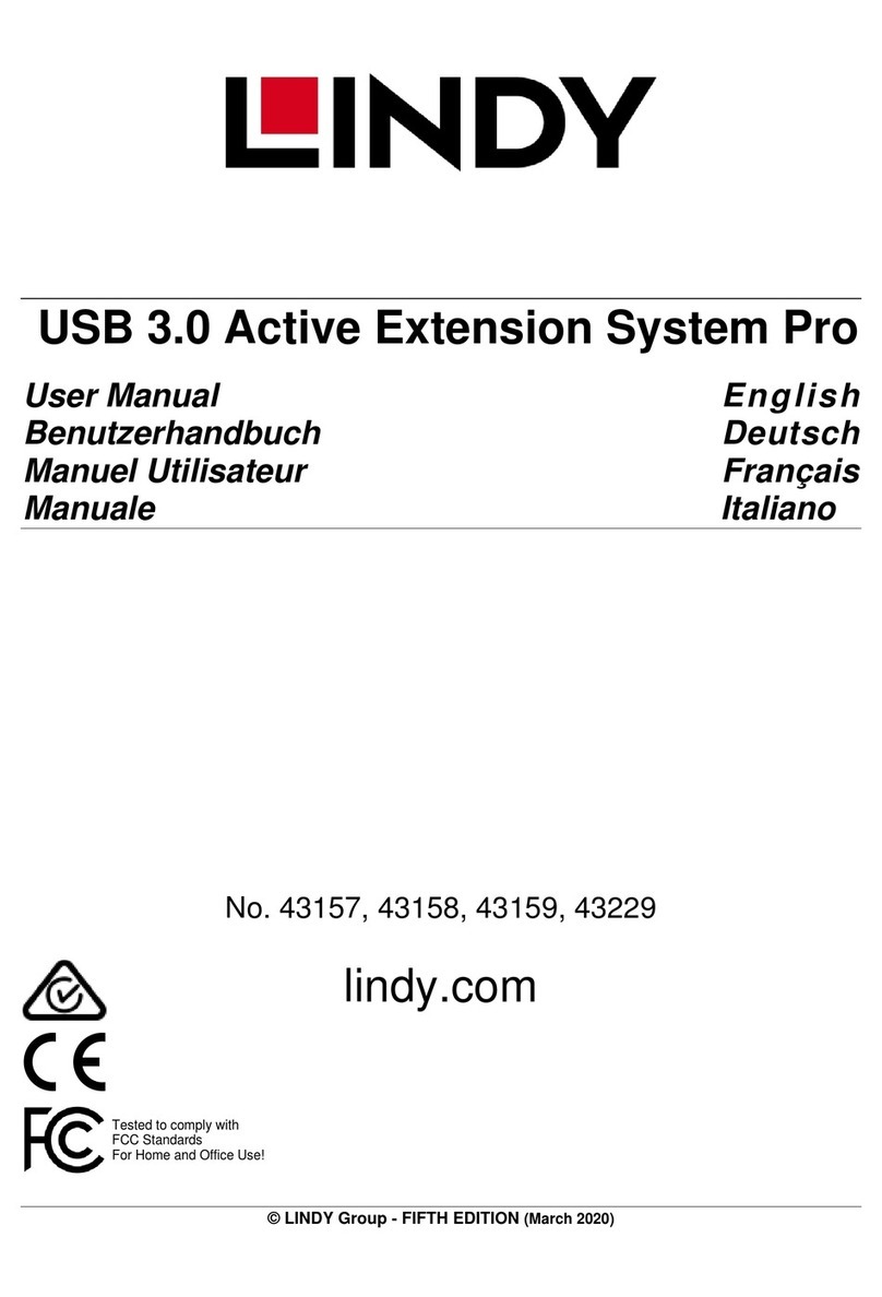 Lindy Active Extension Pro 43157 User manual