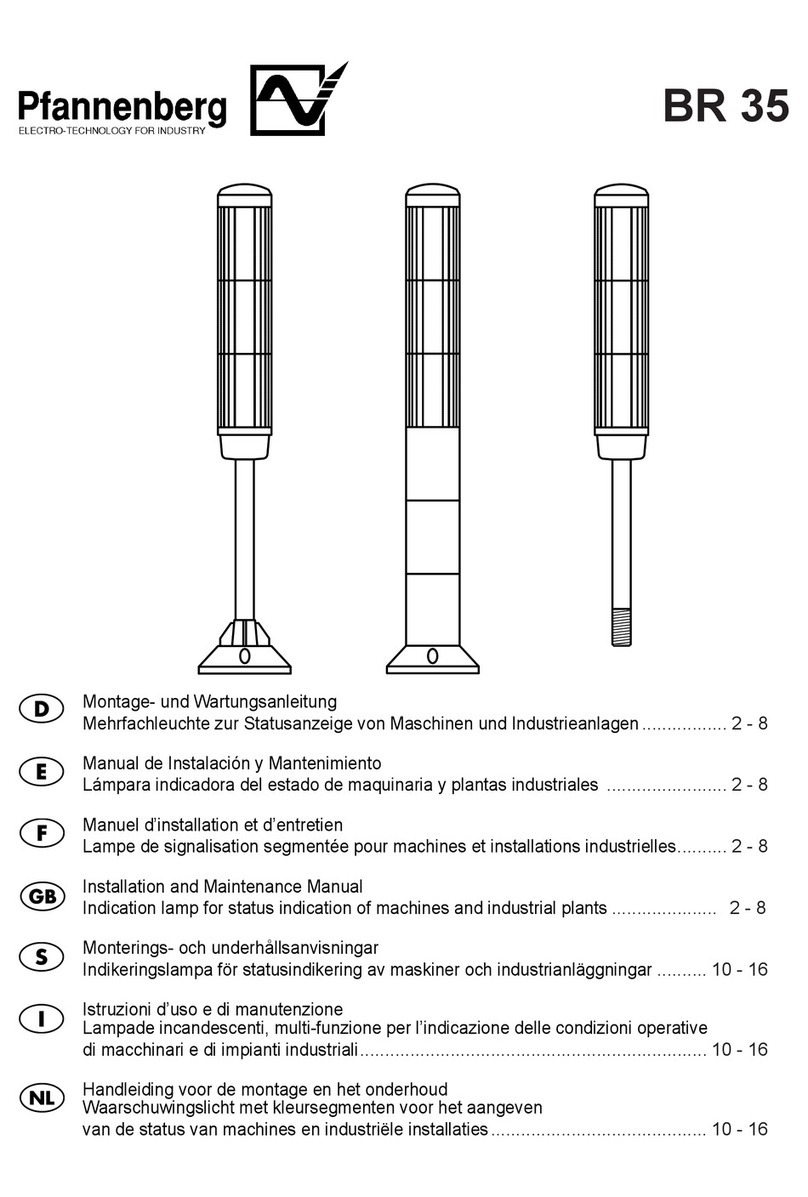 Pfannenberg BR 35 Installation and maintenance manual