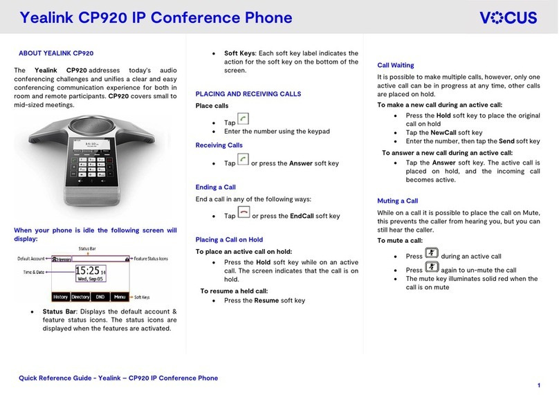Yealink CP920 User manual